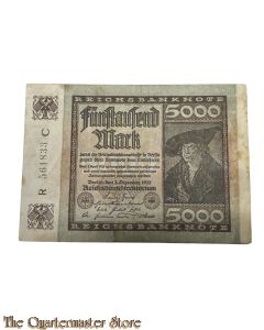 Reichsbanknote Funftausend Mark 1922