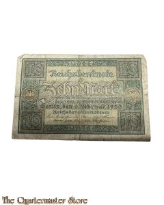 Reichsbanknote Zehn Mark 1920