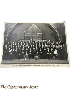 Studio Photo 1933-45 Volkskonzert der Mandolinen- und Lauten-Vereinigung Hildesheim 1 nov 1936