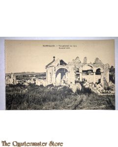 Postcard  Nantillois general view 1917