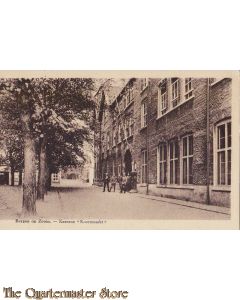 Prent briefkaart 1939 Bergen op Zoom, Kazerne "Korenmarkt"