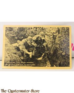 Prent briefkaart mobilisatie 1939 Hebben wij soms droge monden