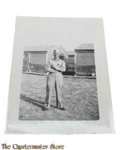 WW2 period original Photo US Soldier arms crossed