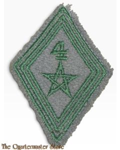 France - mouwpatch (losange de bras) Mod 45 4e Regiment Maroccan Tirialleurs