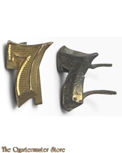 WH schulterklappenauflagen Offizier ziffern set 7 10 mm  (WH shoulderboard officer set no 7)