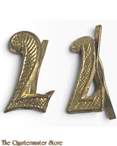 WH schulterklappenauflagen Offizier ziffern set no 2 15 mm  (WH shoulderboard officer set no 2)