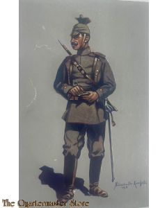 Postkarte/Postcard 1917 Gefreiter des 1. (Bayr)Ulanen-Reg Kaiser Wilhelm II Konigv. Preussen (Bamberg) 1914-1915 (Felduniform) 