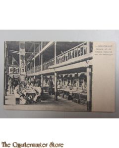 Prentbriefkaart Oranje Kazerne manschappen cantine
