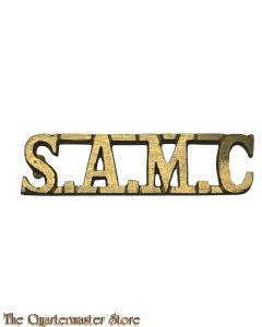Shoulder title South African Medical Corps (S.A.M.C.)