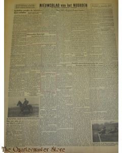 Krant Nieuwsblad van het Noorden maandag 13 sept 1943
