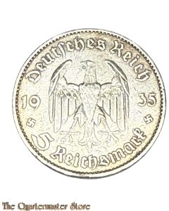 German 5 Mark 1935 silver 