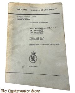 Voorschrift 1 TH 9-3900 Vrachtauto 40 kN, 4x4 1978