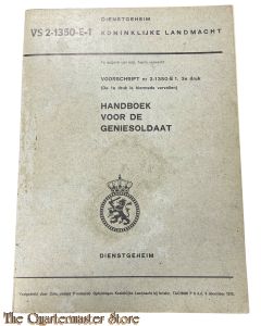 Voorschrift VS 2-1350/E1 handboek voor de Genie soldaat 1970
