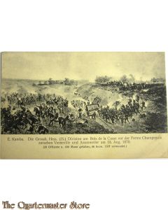 Patriottische briefkaart Doe Grossh Hess. (25) Division am Bois de la Cusse vor der Ferme de Champenois