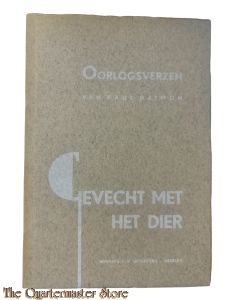 Brochure - Oorlogsverzen , gevecht met het dier 1945