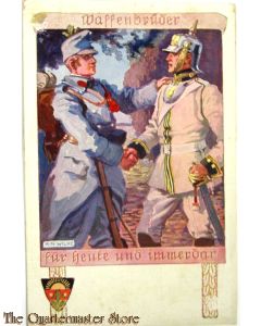 Patriotische briefkaart  Waffenbruder fur Heute und immerdar