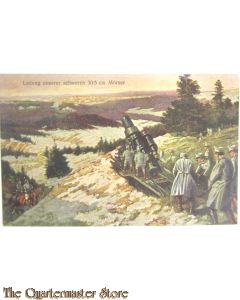 Postkarte 1914 Ladung unserer schweren 30,5 Morser
