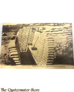 Carte postake Cote de Vimy - Ligne du Front Canadian