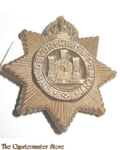 Devonshire Regiment WW2 Plastic Economy Cap Badge