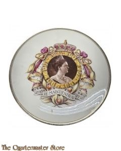Keramiek Wandbord Koningin Wilhelmina 1898-1938