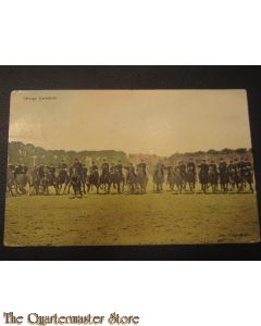 Prent briefkaart 1905 Charge Cavalerie