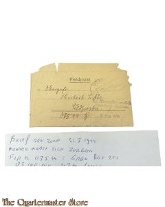 1944 Feldpostbrief zuruck empfanger vermisst Gren Rgt 251, 83 Inf Div.