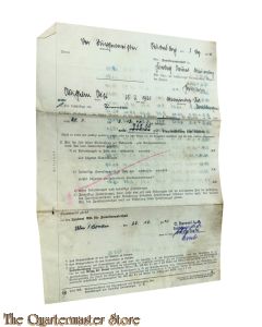 WW2 Fragebogen Arbeiter freistellung einberufung Wehrmacht 