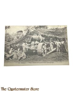 Postcard - 1915 En Belgique, Piece lourde Francaise sous camouflage