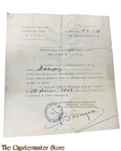 WW1 dokument Parolebefehl Ersatz Batt Garde Regt zu Fuss 