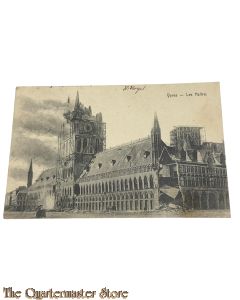 France - Postcard 1915 Ypres ,Les Halles 