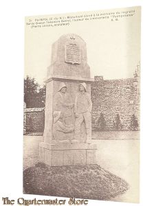 France - Postcard WW1 PAIMPOL (C-du-N) - Monument élevé à la mémoire du regretté Barde Breton Théodore Botrell 