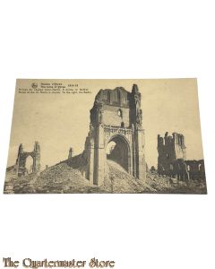 France - Postcard 1918 Ruines d’Ypres ,St Martin's church Belfry