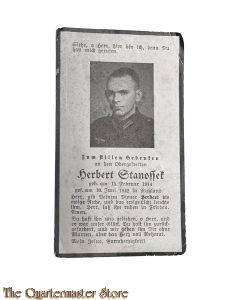 In Memoriam Karte/Death notice O Gefr Inf Regt   (Russland)