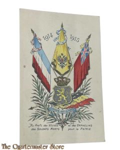 France - WW1 postcard Au profit des Veuves et des Orphilins des soldats morts pour la Patrie 
