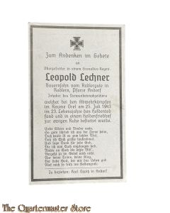 In Memoriam Karte/Death notice O Gefr Grenadier Regiment (Russland)