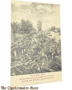 France - Postcard 1914 14-16 sept. 1914. Sortie victorieuse de la garnison d'Anvers. Charge des Belges à Boortmeerbeek