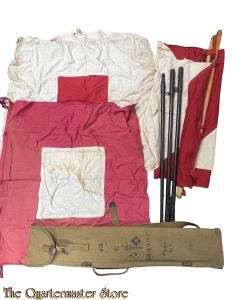 US WWI Signal Corps Semaphore Flag Set 1917