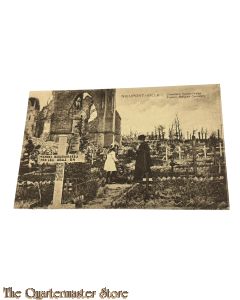 France - Postcard 1917  NIEUPORT-VILLE Cimetière franco-belge (Franco-Belgian Cemetery)