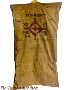 US Army WW1 Clothing bag Lt W.H. Root 102 Field Artillery